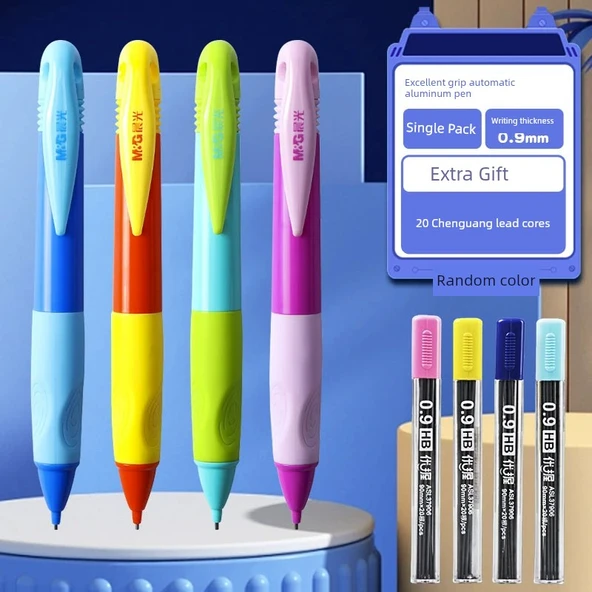 0.9mm Mekanik Kalem - Yeni Renk Sistemi Tek Paket +20 Kurşun