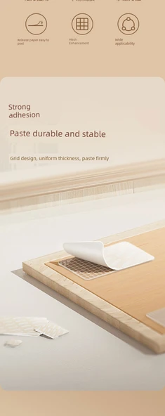 Yüksek Viskoziteli Çift Taraflı Yapışkan Etiketler - 28mm x 28mm x 1mm - 20 Adet/Kutu Süsleme Yapıştır - 8