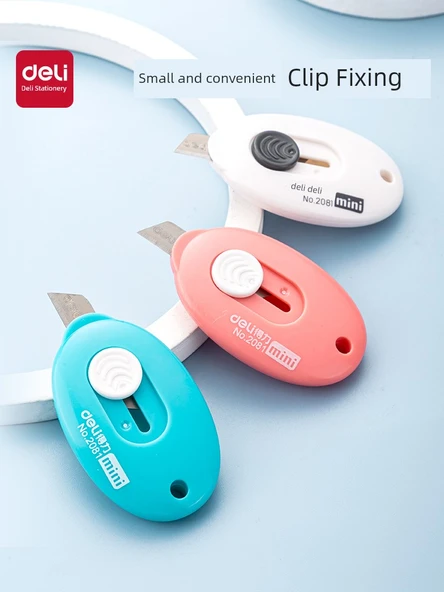 Mini Sanat Bıçağı - Beyaz - 6cm Sap - 1cm Bıçak - 3 Adet - 2