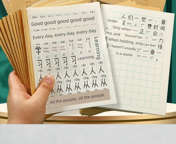 İlkokul Defteri 36K Tek Taraflı Kalınlaştırılmış Renkli Göz Koruma - 20 Kafes - Resim 8