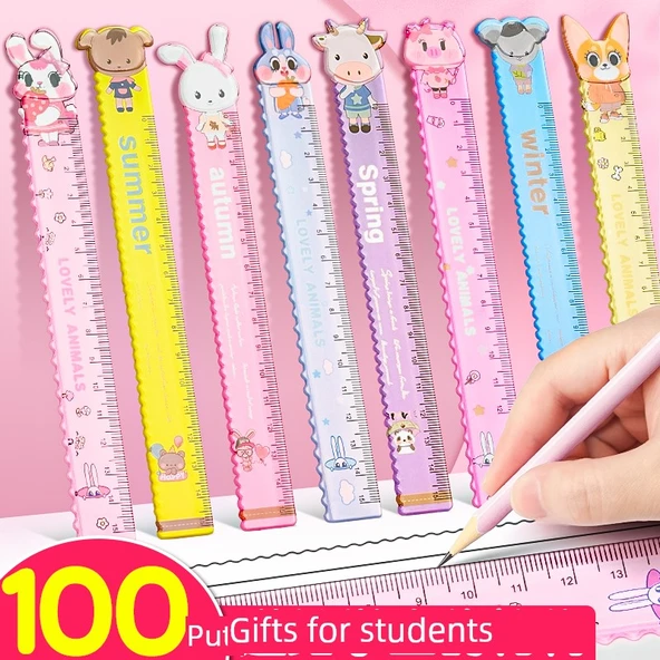 Çizgi Film Dalgalı Cetvel - 30 Karışık - Resim 2