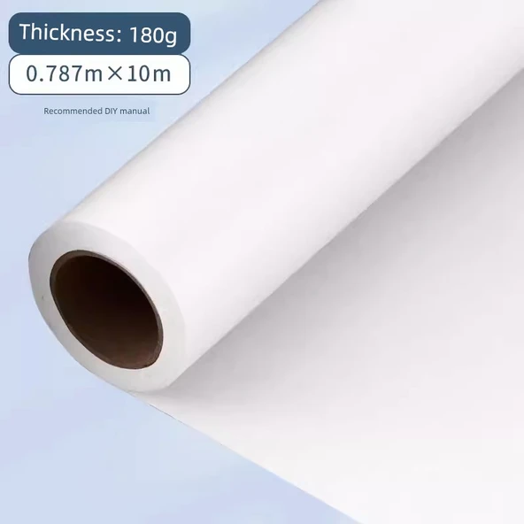 Büyük Karton Kağıt - Uzun Beyaz Karton 180g Geniş 78.7cm Uzun 10m