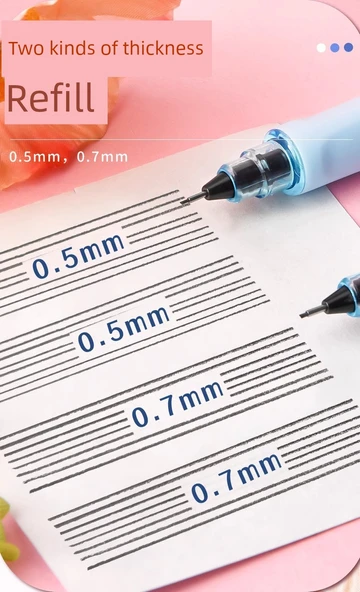 Mekanik Kalem Seti - 4 Derin Mavi Gezegen - 0.5mm - 5 Yedek Uçlu - 12