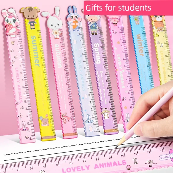 Çizgi Film Dalgalı Cetvel - 30 Karışık - Resim 4