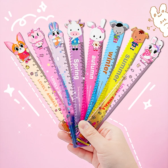 Çizgi Film Dalgalı Cetvel - 30 Karışık - Resim 10