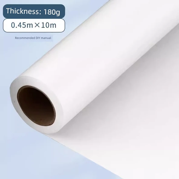 Büyük Karton Kağıt - Uzun Beyaz Karton 180g Geniş 45cm Uzun 10m