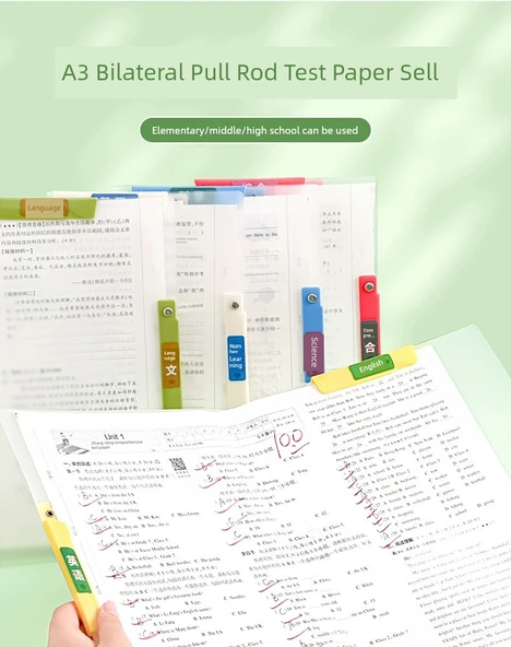 A4 Tek Klipsli 2. Sınıf 8. Bölüm Test Kağıdı Klips Düzenleyici - 4