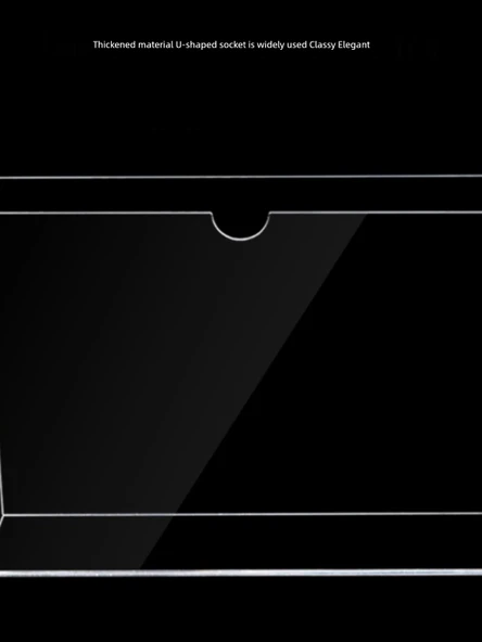 A4 Akrilik Duvara Monte Dosya Saklama Kutusu - Yatay (4cm iç) - Resim 2
