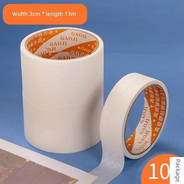 Sanat Sulu Boya Maskeleme Bandı - 10 Rulo 3cm Genişlik 13 Metre Uzunluk