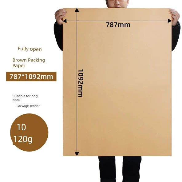 Kahverengi Ambalaj Kağıdı - 120g 787x1092mm (Açık Renk)