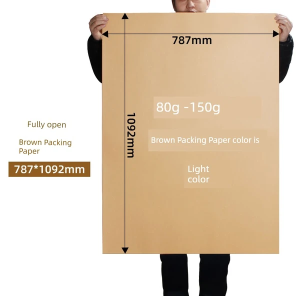 Kraft Karton Rulo - 80g 1.2m x 10m - 5