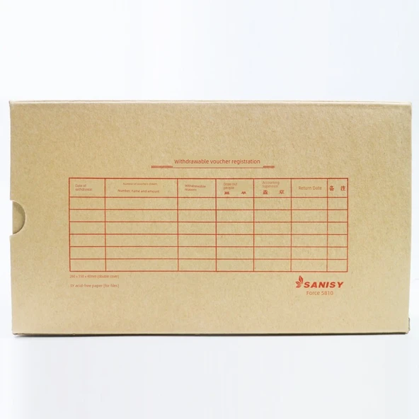 Asit İçermeyen Sertifika Kutusu - 25 Adet - 260x150x40mm - Kırmızı Yazı - 4