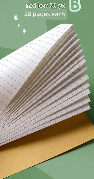 İlkokul Alıştırma Defteri - Çince Metin + Matematik Kitabı + Tian Zi Kitabı [10 Adet Her Birinden] - Resim 9