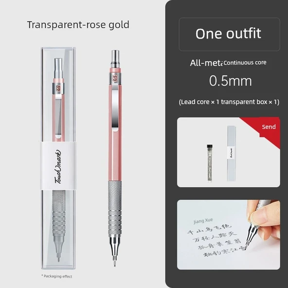 Mekanik Kalem - Gül Altın - 0.5mm - 2B Kurşun