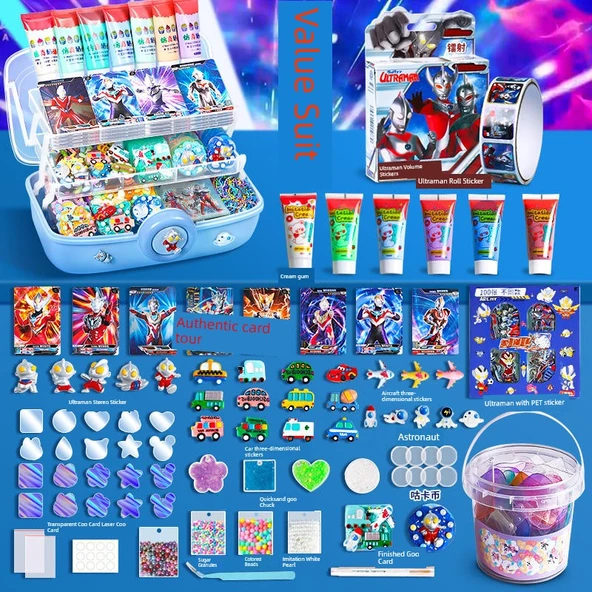Krema Yapıştırıcı Guka Aksesuarları - Küçük Boy 3D Yama Karışımı 10 - Yapıştırıcı ile - 6
