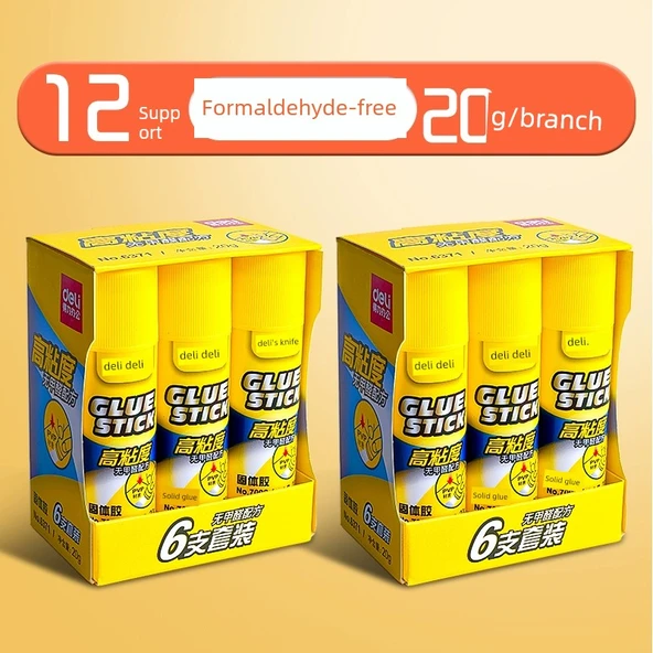 Öğretmen Tavsiyeli Formaldehit İçermeyen Gökyüzü Mavisi Silinebilir Yapıştırıcı - 12 Adet 20g