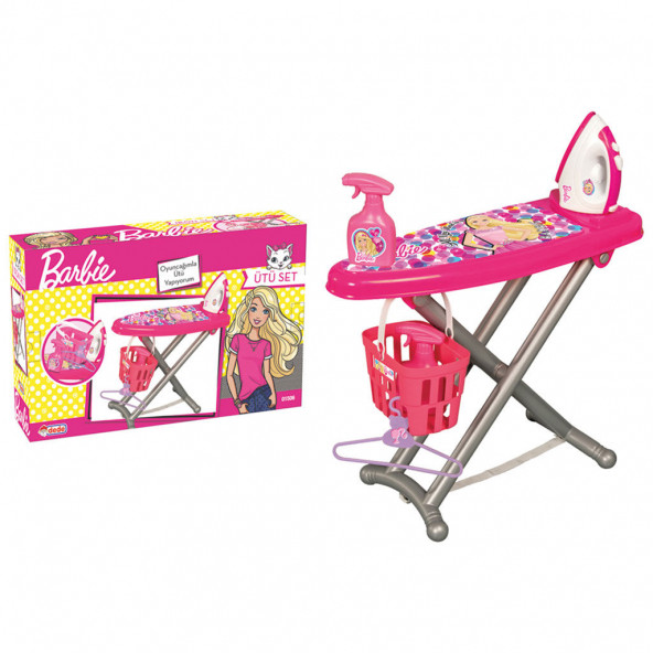 Barbie Ütü Seti Kız Çocuk Oyuncak Ütü Masası Set-1506