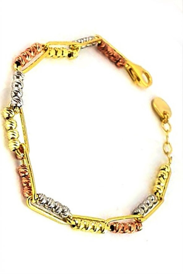 Altın İşçiliği 925 Ayar Gümüş Dorika Bileklik ürün görseli