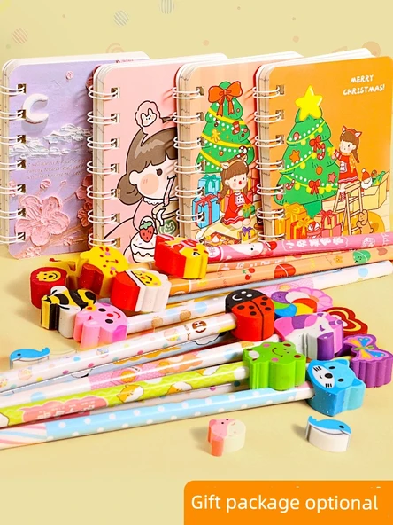 A7 Mini Taşınabilir Not Defteri - 4 Adet Bahar Şeftali Tablosu - 2