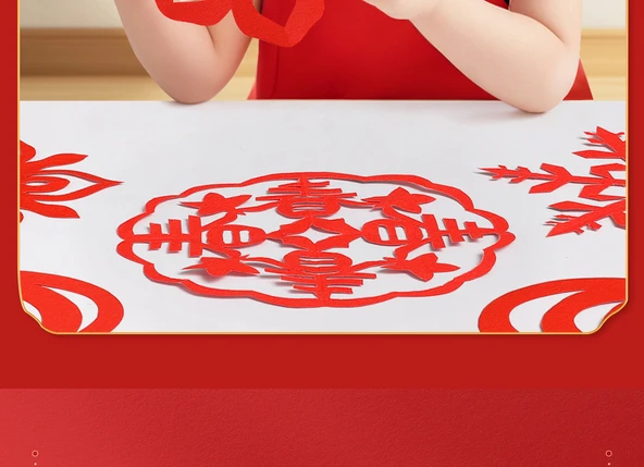 Yeni Yıl Kağıt Kesim Seti - Yumuşak Magnetli Buzdolabı Stickerı - 8 Adet - 11