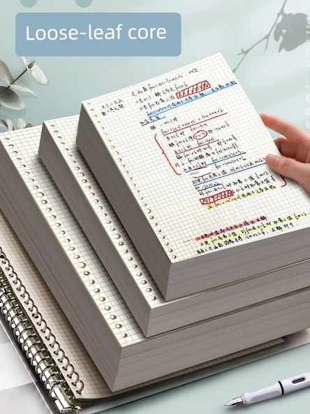 B5 A5 Yenileme 26 Delik Yatay Çizgili Defter - Tek B5 Kafes 60 Sayfa - 2