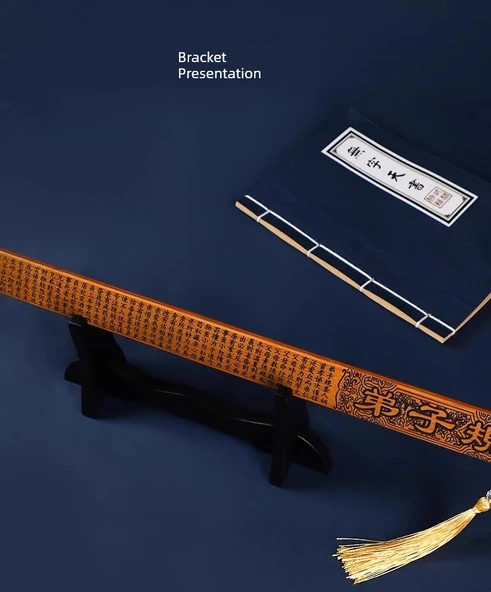 Bambu Öğretmen Cetveli - Minimalist Sözsüz Cetvel - 10