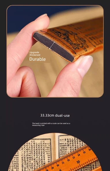 Bambu Öğretmen Cetveli - Minimalist Sözsüz Cetvel - 8