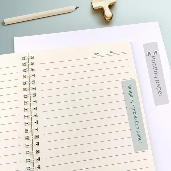 Panda A5 İnk Bambulu Kadife 8 Spiral Defter - 4