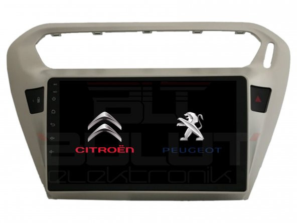 Citroen C-Elysee Android Multimedya Sistemi (2012-2020) 2 GB Ram 16 GB Hafıza 8 Çekirdek İphone CarPlay Android Auto 11 Navigatör