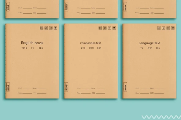 40 Defter Seti - Kelime, Tian Zi, Matematik, İngilizce (10 Adet Her Biri) - 11