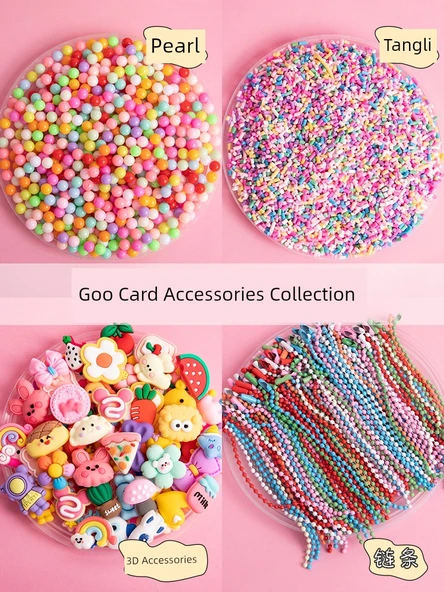DIY Hızlı Kum Anahtarlık Seti - Gradient Goo Tabak [100 Karışık] 100 Zincir ile - 2