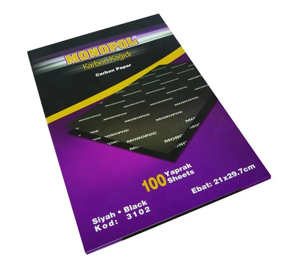 Karbon Kağıdı Monopol Karbon Kağıdı Renk Seçeneği 5 Adet - 3