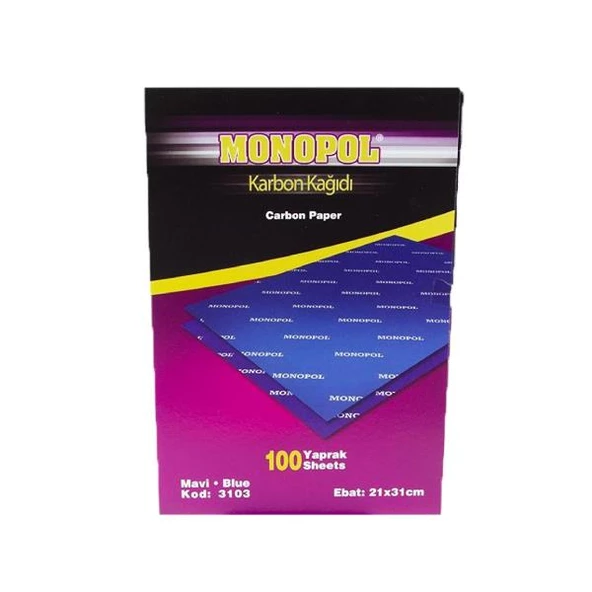 Karbon Kağıdı Monopol Karbon Kağıdı Renk Seçeneği 5 Adet - 4