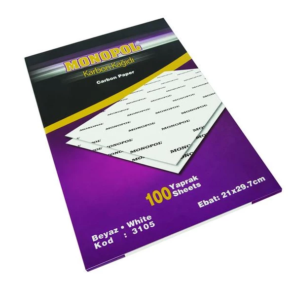 Karbon Kağıdı Monopol Karbon Kağıdı Renk Seçeneği 5 Adet - 5