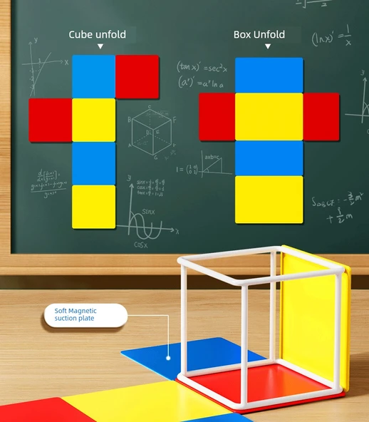 Küp Kübik Matematik Öğretim Araçları - Küp + Kübik + Yama Takımı + Sayma Çok Katmanlı Yapı Blokları - 8