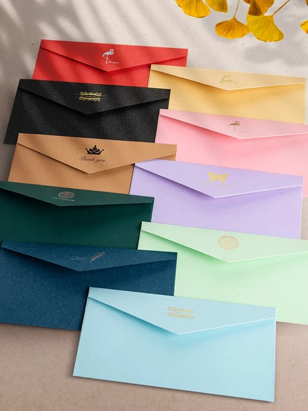 Makaron Renk A5 Yazı Kağıdı Zarf Seti - Koyu Yeşil 10 A5 Tavşan Mektup Kağıdı Deri Çizgi 40 ile - 3