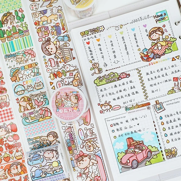 Dekoratif Washi Bant - Sihirli Dünya - Cilt 1 - 3