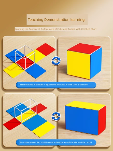 Küp Kübik Matematik Öğretim Araçları - Kübik Kübik Yama Takımı - 4