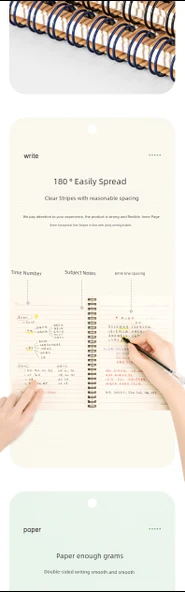 Deli Retro Minimalist Spiral Defter - Kahverengi Ambalaj Kağıdı - A5 - 60 Sayfa - 4 Paket - 9