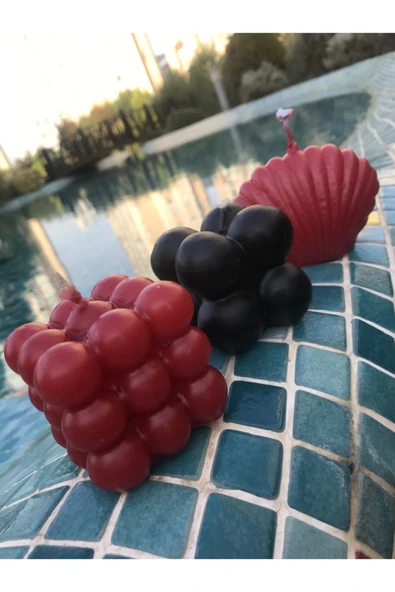 Hediyelik Üçlü Istiridye Bubble Dekoratif Mum Seti