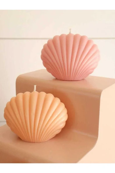 2'li Dekoratif Istiridye Mum