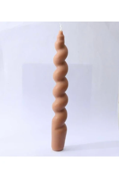 Kahverengi Burgu Spiral Mum ürün görseli