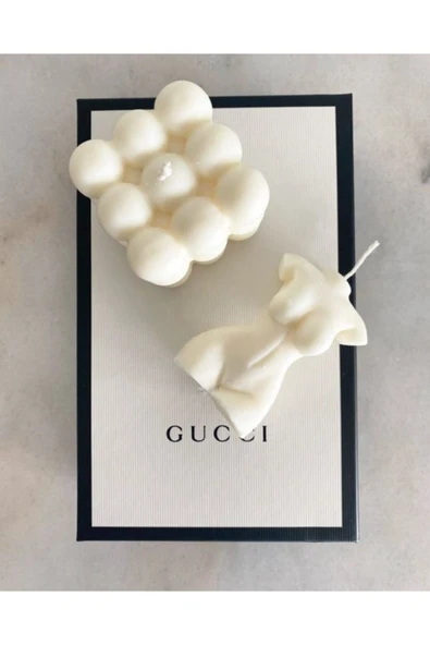 2'li Kadın ve Bubble Dekoratif Mum