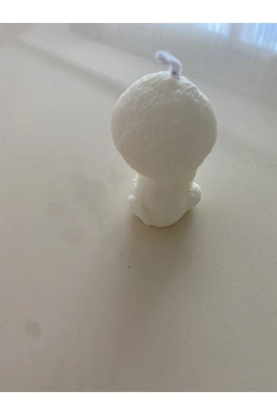 %100 Doğal Soya Wax Tekli Mini Köpek Mum Kokulu Dekoratif - Resim 3