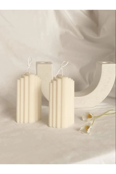 Soya Wax Dekoratif 2li Buz Dağı Firüglü Dekoratif Mum