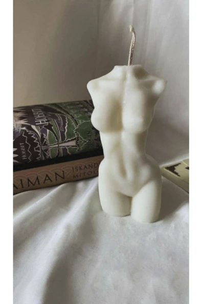 Büyük Boy Beyaz Venüs Kadın Mum ürün görseli