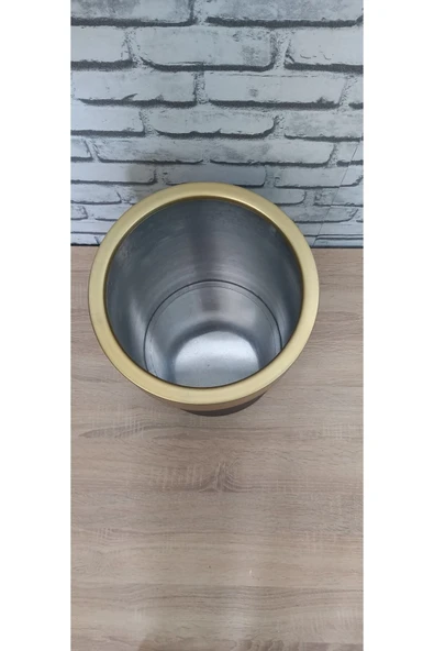 40×30 Darbuka Saksı Gold Kemerli - 2