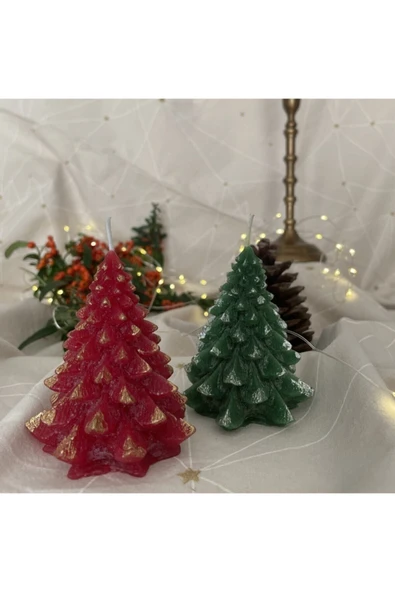 Çam Ağacı Mum Seti 2'li - Kokulu ürün görseli