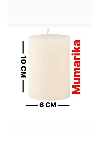 Mumarika Silindir Mum 10 cm ürün görseli