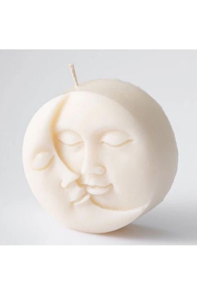 Bernamiofficial Dekoratif Güneş Ay Kokulu Mum